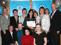 COPD team collect their commendation